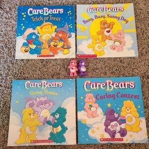 Care Bears Storybook Set with Pink and Purple Figures